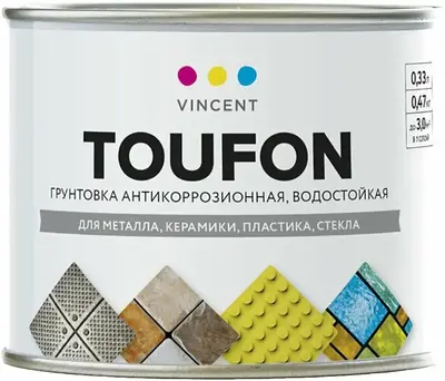 Vincent Toufon грунтовка антикоррозионная водостойкая (330 мл)