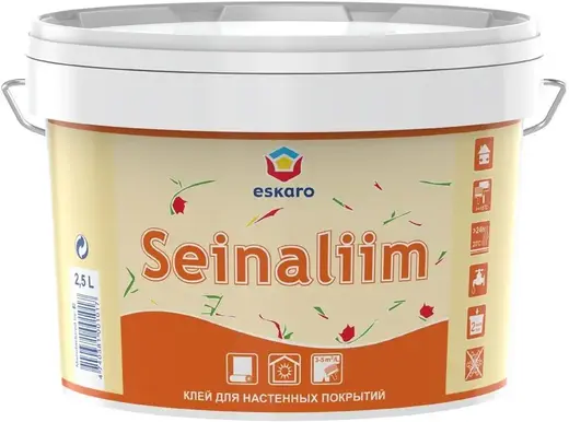 Eskaro Seinaliim клей для легких и тяжелых настенных покрытий (2.5 л)