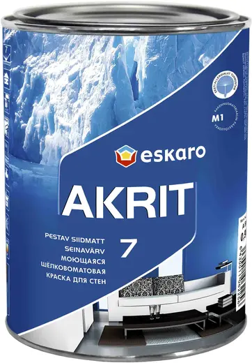Eskaro Akrit 7 краска для стен (950 мл) белая