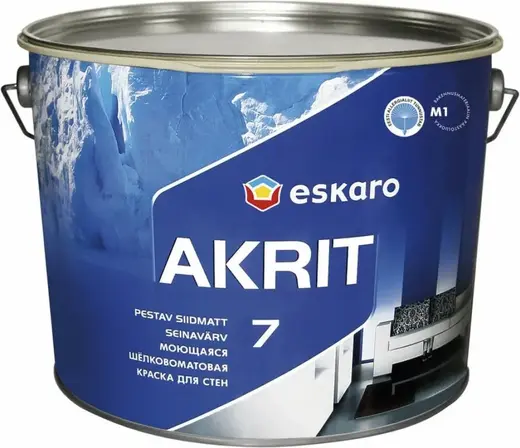 Eskaro Akrit 7 краска для стен (2.85 л) белая