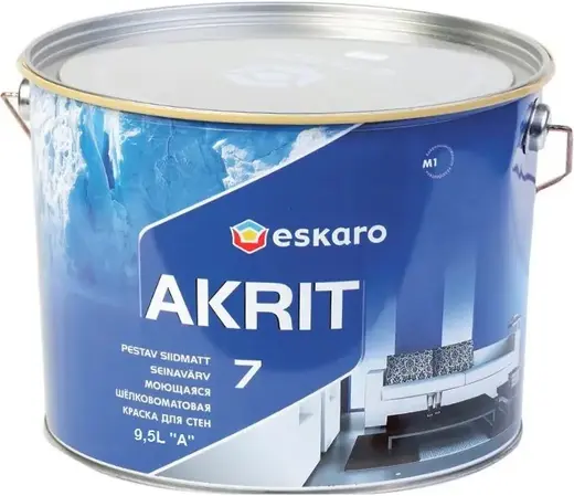 Eskaro Akrit 7 краска для стен (9.5 л) белая