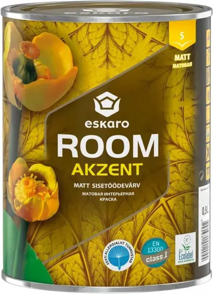 Eskaro Akzent Room интерьерная краска (900 мл) белая