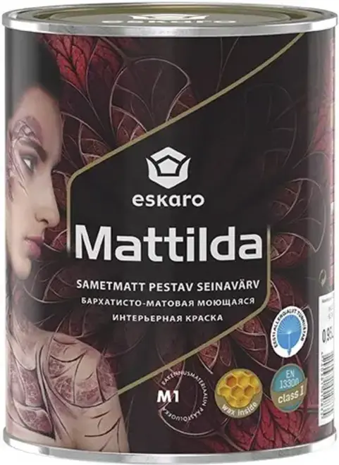 Eskaro Mattilda моющаяся интерьерная краска (950 мл) белая бархат
