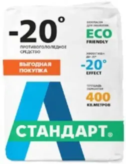 А-Стандарт противогололедное средство -20°С (25 кг)
