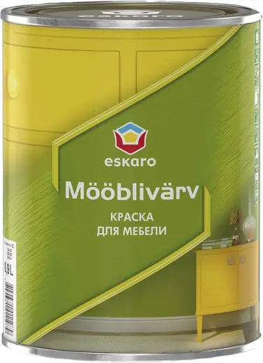 Eskaro Mooblivarv краска акриловая для мебели (900 мл) белая