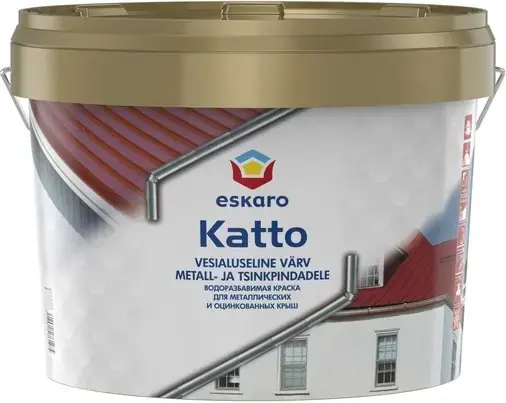 Eskaro Katto краска для оцинкованных и металлических поверхностей (2.7 л) белая
