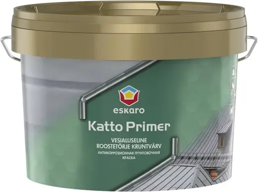 Eskaro Katto Primer антикоррозионная грунтовочная краска (2.7 л) светло-серый