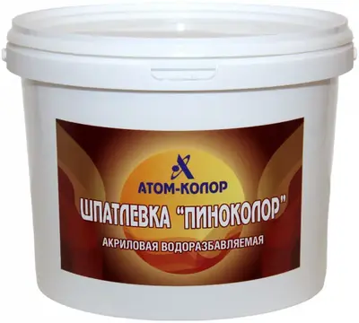 Атом-Колор Пиноколор шпатлевка акриловая водоразбавляемая по дереву (900 г) дуб