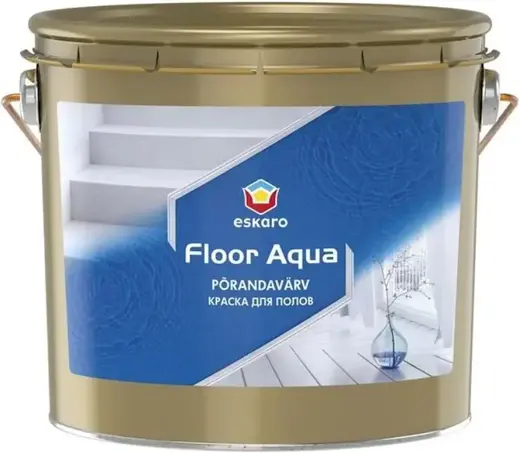 Eskaro Floor Aqua краска для полов (9 л) белая