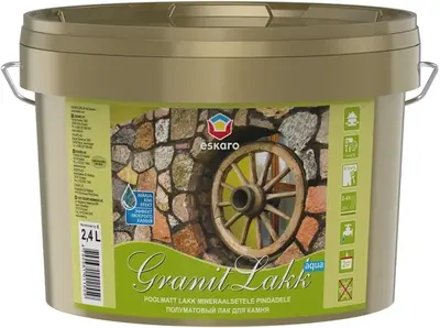 Eskaro Granit Lakk Aqua декоративный лак для камня (2.4 л)