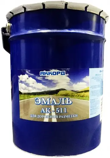 Аккорд АК-511 краска для разметки дорог (25 кг) белая