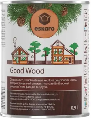 Eskaro Good Wood антисептик для деревянных фасадов, срубов и террас (900 мл)