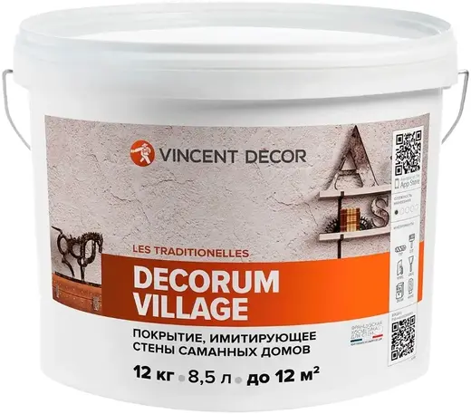 Vincent Decor Decorum Village декоративная штукатурка имитирующая стены саманных домов (12 кг)