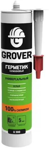 Grover U 300 герметик силиконовый универсальный (300 мл) белый