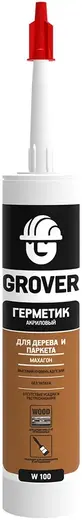 Grover W 100 герметик акриловый для дерева и паркета (300 мл) махагон