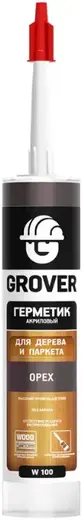 Grover W 100 герметик акриловый для дерева и паркета (300 мл) орех