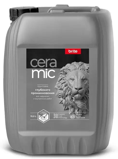 Brite Ceramic акриловая грунтовка глубокого проникновения для красок (10 л)