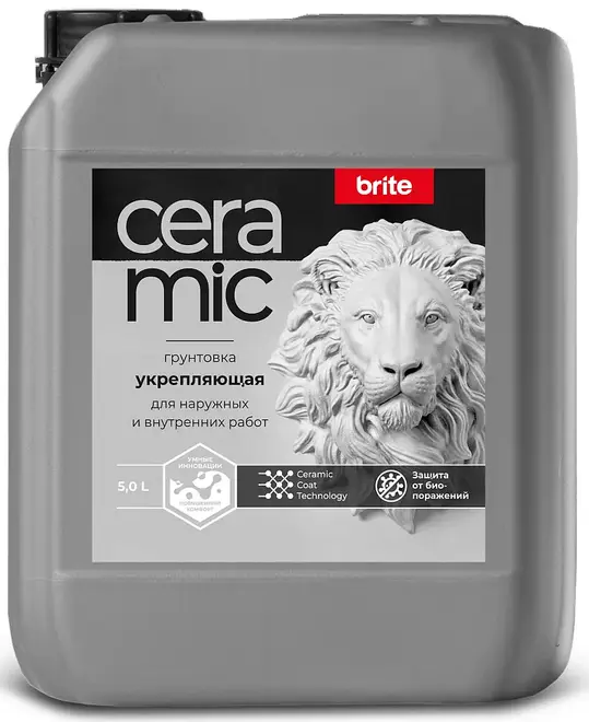 Brite Ceramic акриловая грунтовка укрепляющая для красок (5 л)