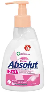 Абсолют Нежное крем-мыло жидкое антибактериальное (250 мл)