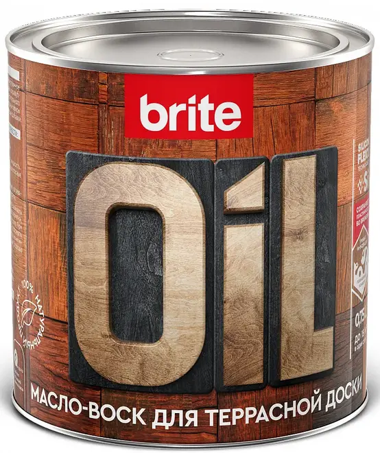 Brite Flexx масло-воск для террасной доски (750 мл) бесцветное