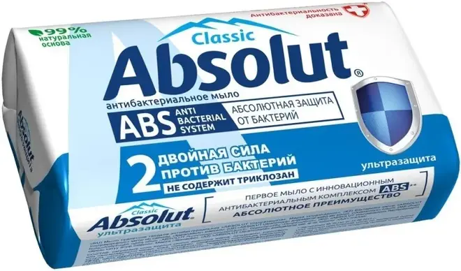 Абсолют Classic Ультразащита мыло антибактериальное (90 г)