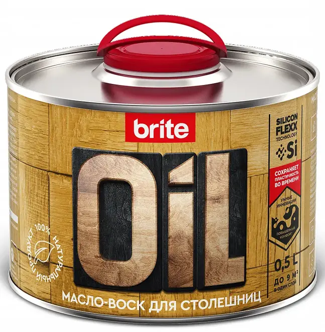 Brite Flexx масло-воск для столешниц (500 мл) бесцветное