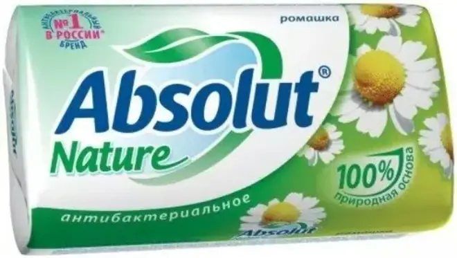 Абсолют Nature Ромашка мыло туалетное антибактериальное (90 г)