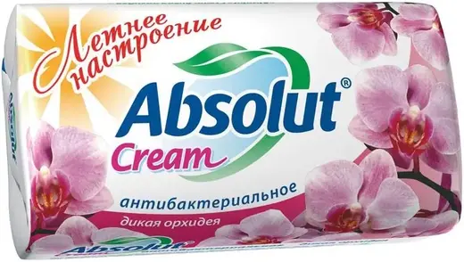 Абсолют Cream Дикая Орхидея крем-мыло туалетное антибактериальное (90 г)