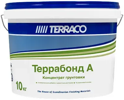Terraco Террабонд A концентрат акриловой грунтовки глубокого проникновения (10 кг)