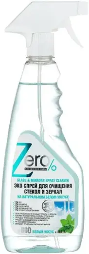 Zero Белый Уксус+Мята эко спрей для очищения стекол и зеркал (420 мл)