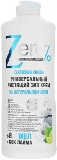 Zero Мел+Сок Лайма универсальный чистящий эко крем на натуральном меле (500 мл)