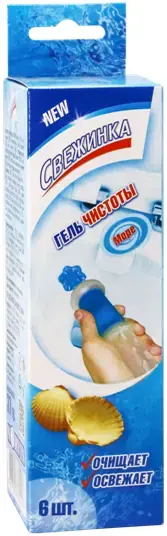 Свежинка Море гель чистоты для унитаза (6 аромадисков)