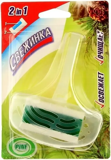 Свежинка Сосна освежитель-блистер wc с гелевой вставкой (40 г)