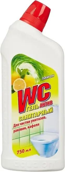 Modus WC Гель-АктивЛимон санитарный для чистки унитазов, раковин, кафеля (750 мл)