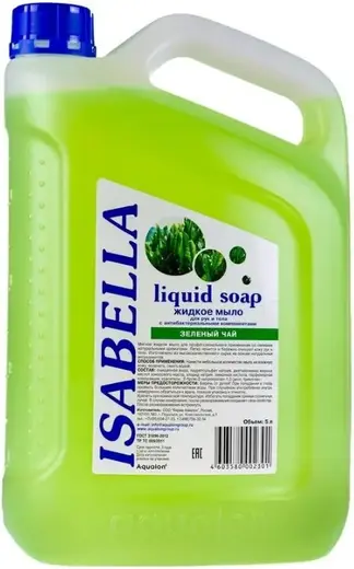 Isabella Зеленый Чай мыло жидкое для рук и тела (5 л)