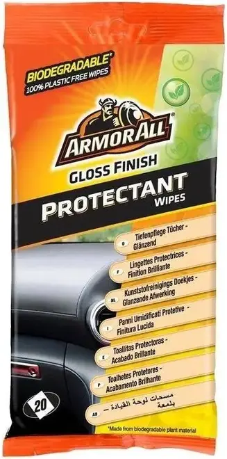 Armor All Protechant Gloss Finish салфетки для приборной панели (20 салфеток в пачке)