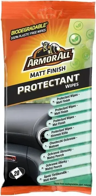 Armor All Protechant Mat Finish салфетки для приборной панели (20 салфеток в пачке)