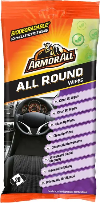 Armor All All Round Wipes салфетки универсальные для всех поверхностей (20 салфеток в пачке)
