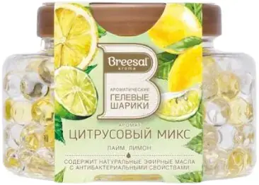 Breesal Цитрусовый Микс Лайм и Лимон шарики гелевые ароматические (160 г)