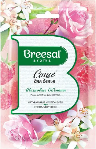 Breesal Шелковые Объятия Роза Малина Флердоранж саше для белья ароматическое (20 г)