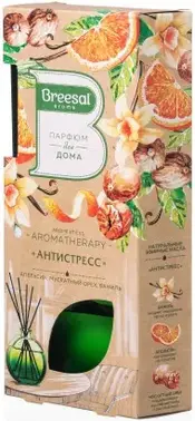 Breesal Aromatherapy Антистресс Апельсин Мускатный Орех Ваниль ароматизатор декоративный (80 мл)