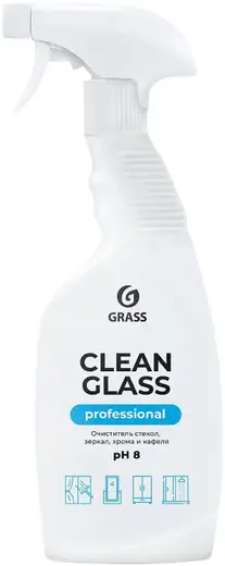 Grass Professional Clean Glass очиститель стекол, зеркал, хрома и кафеля (600 мл) готовое средство