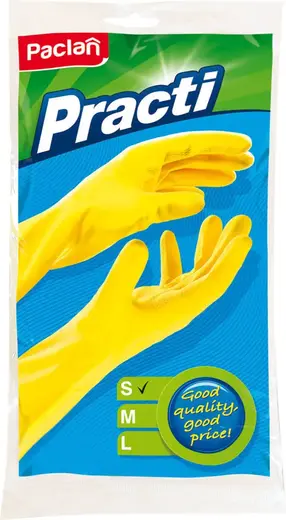 Paclan Practi перчатки резиновые (7/S)