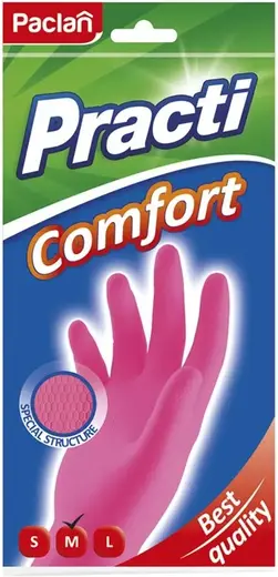 Paclan Comfort перчатки резиновые (M)