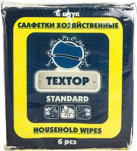 Textop Standard салфетки хозяйственные (6 салфеток)