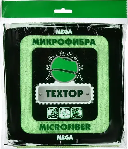 Textop салфетка из микрофибры (1 салфетка 290*290 мм) зеленый