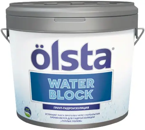 Olsta Waterblock грунт-гидроизоляция (3.5 кг база A) белый