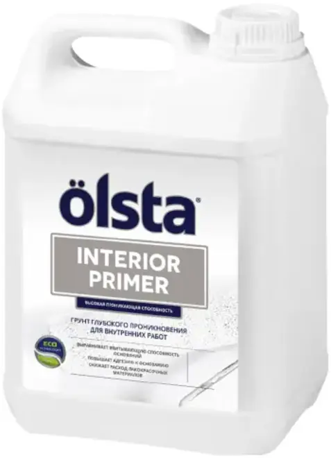 Olsta Primer Interior грунт глубокого проникновения для внутренних работ (5 л база С) бесцветный