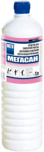 Мега Мегасан средство для очистки и дезинфекции сантехники (1 л)