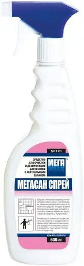 Мега Мегасан средство для очистки и дезинфекции сантехники (500 мл)